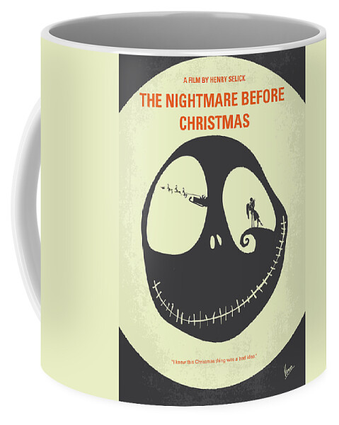 The Nightmare Before Coffee Mug featuring the digital art No712 My The Nightmare Before Christmas minimal movie poster by Chungkong Art