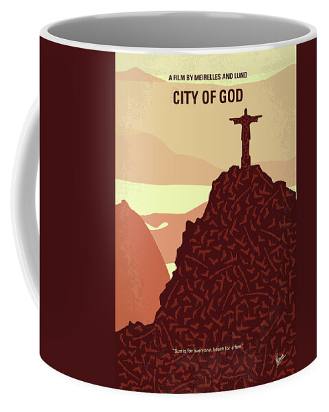 City Of God Coffee Mug featuring the digital art No716 My City of God minimal movie poster by Chungkong Art