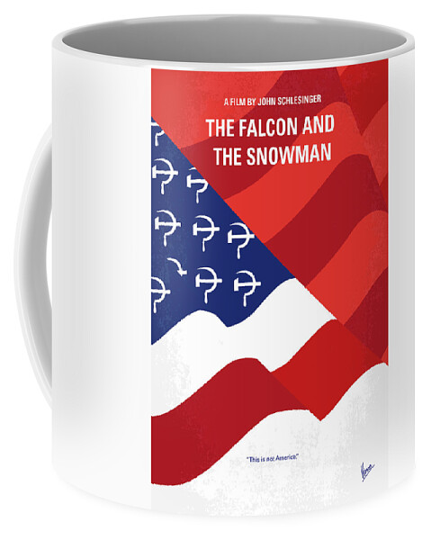 The Falcon And The Snowman Coffee Mug featuring the digital art No749 My The Falcon and the Snowman minimal movie poster by Chungkong Art