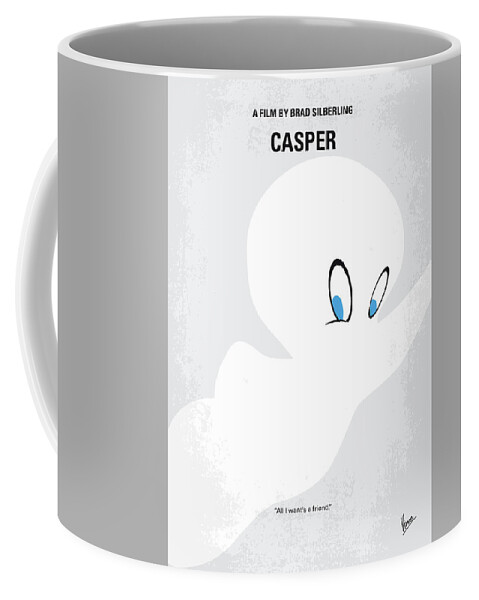 Casper Coffee Mug featuring the digital art No752 My CASPER minimal movie poster by Chungkong Art