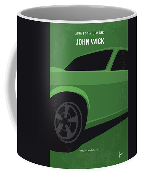 John Wick Coffee Mug featuring the digital art No759 My John Wick minimal movie poster by Chungkong Art
