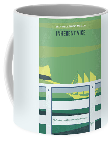 Inherent Coffee Mug featuring the digital art No793 My Inherent Vice minimal movie poster by Chungkong Art