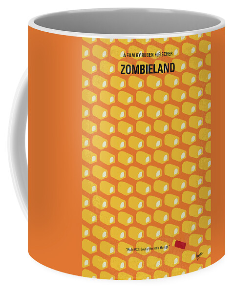 Zombieland Coffee Mug featuring the digital art No829 My Zombieland minimal movie poster by Chungkong Art