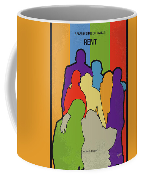 Rent Coffee Mug featuring the digital art No842 My RENT minimal movie poster by Chungkong Art