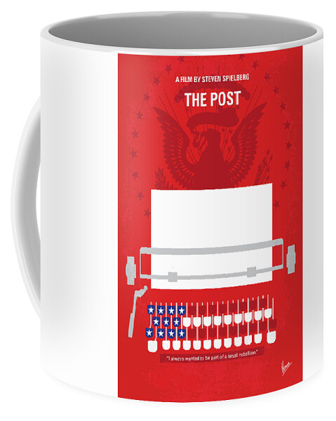 The Post Coffee Mug featuring the digital art No907 My The Post minimal movie poster by Chungkong Art