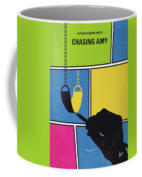 Chasing Amy Coffee Mug featuring the digital art No910 My Chasing Amy minimal movie poster by Chungkong Art