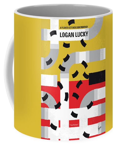 Logan Lucky Coffee Mug featuring the digital art No911 My Logan Lucky minimal movie poster by Chungkong Art