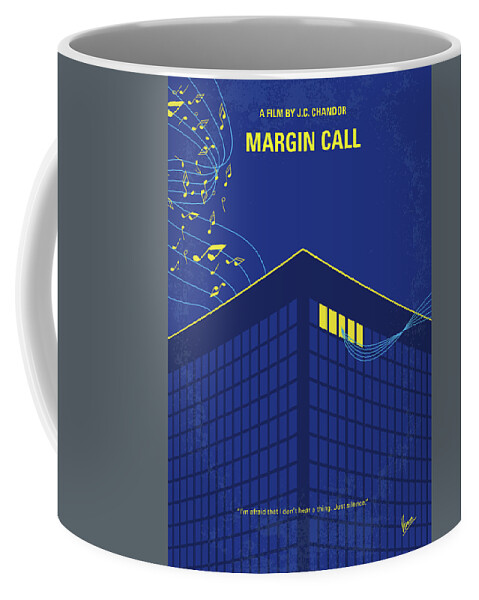 Margin Coffee Mug featuring the digital art No950 My Margin call minimal movie poster by Chungkong Art