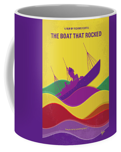 The Boat That Rocked Coffee Mug featuring the digital art No961 My The boat that rocked minimal movie poster by Chungkong Art
