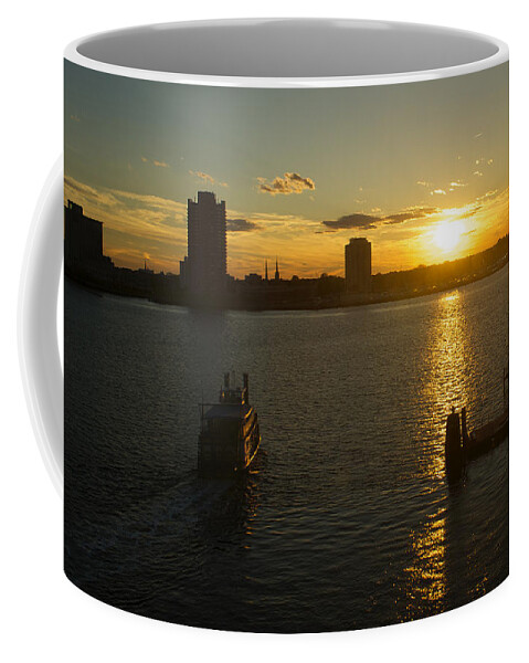 Sunset Coffee Mug featuring the photograph Norfolk paddle boat by Brooke Bowdren
