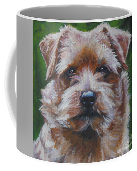 Norfolk Terrier Coffee Mug featuring the painting Norfolk Terrier by Lee Ann Shepard