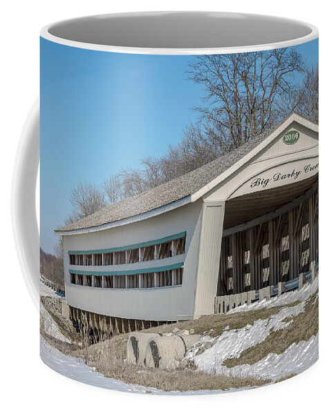 America Coffee Mug featuring the photograph North Lewisburg Road Covered by Jack R Perry