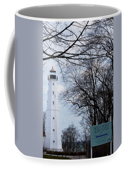 Light House Coffee Mug featuring the photograph North Point Light Station by Karen Majkrzak
