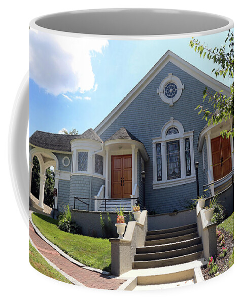 North Shore Assembly Of God Church. Oyster Bay Coffee Mug featuring the photograph North Shore Assembly of God Church by Steven Spak