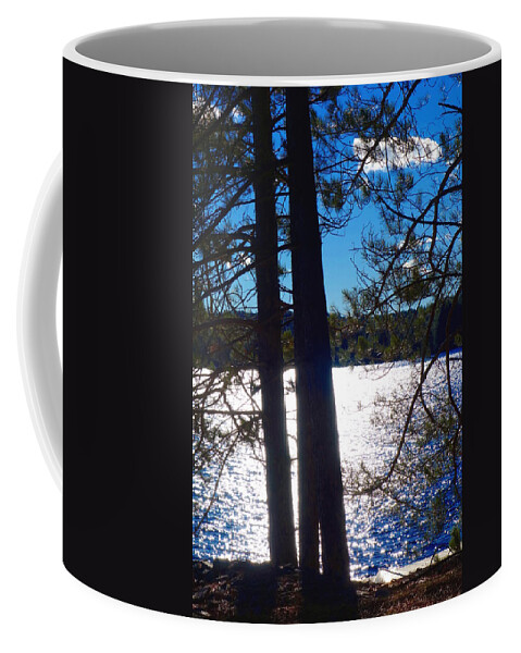 Winter Coffee Mug featuring the photograph Northern Lake by Valentino Visentini