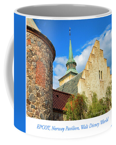 Norway Coffee Mug featuring the photograph Norway Pavilion and Buildings, EPCOT, Walt Disney World by A Macarthur Gurmankin