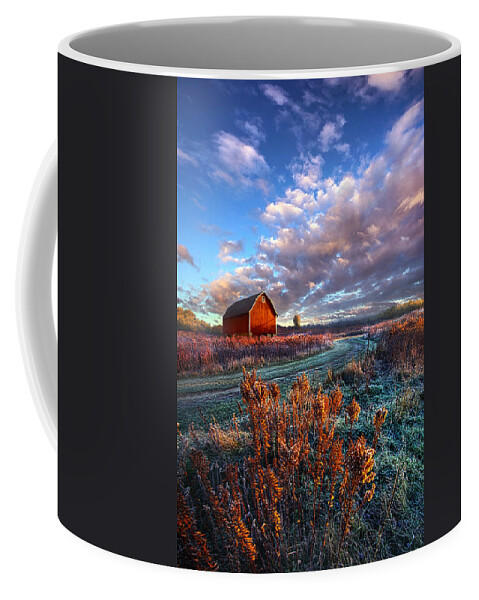 Barn Coffee Mug featuring the photograph Not All Roads Are Paved by Phil Koch