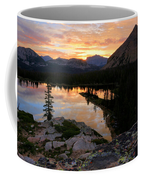 Utah Coffee Mug featuring the photograph Notch Lake Sunrise Reflection by Brett Pelletier