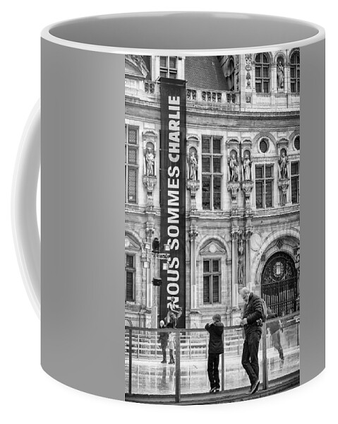 Charlie Coffee Mug featuring the photograph Nous Sommes Charlie by Pablo Lopez