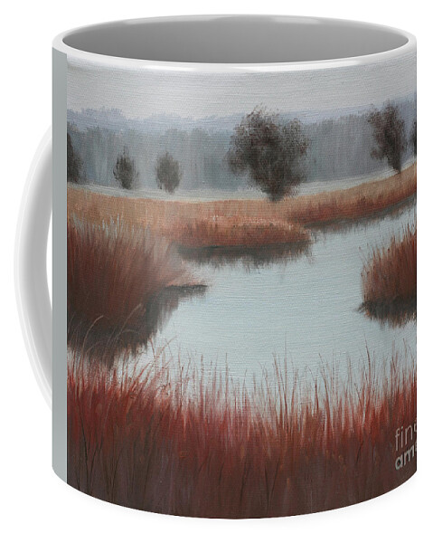 Creek Coffee Mug featuring the painting November on Ford Creek by Julie Peterson