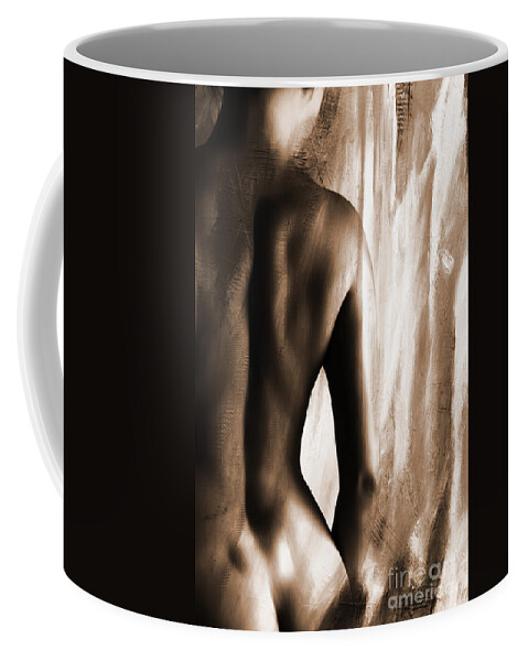 Nude Coffee Mug featuring the painting Nude 028r by Gull G