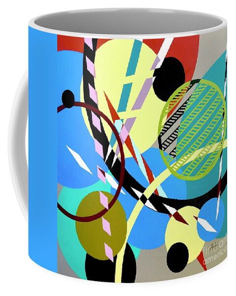 Kandinsky Coffee Mug featuring the painting Composition #21 by Natalia Astankina