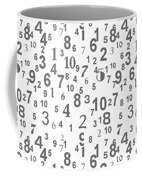 Numbers Coffee Mug featuring the digital art Numbers by Maye Loeser