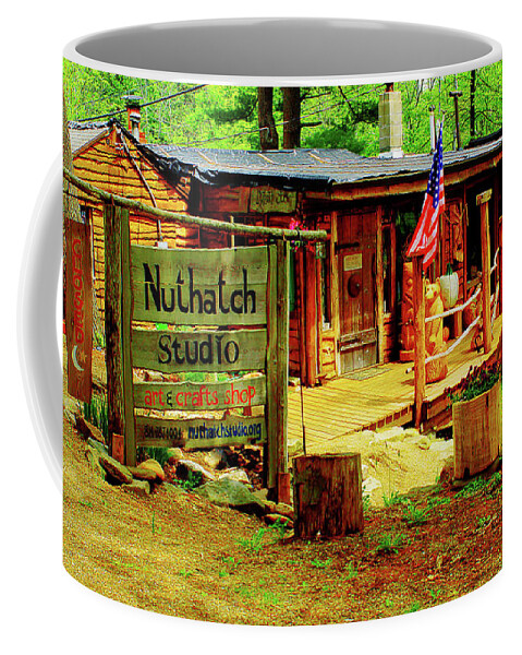 Wilderness Coffee Mug featuring the photograph Nuthatch Studio by CHAZ Daugherty