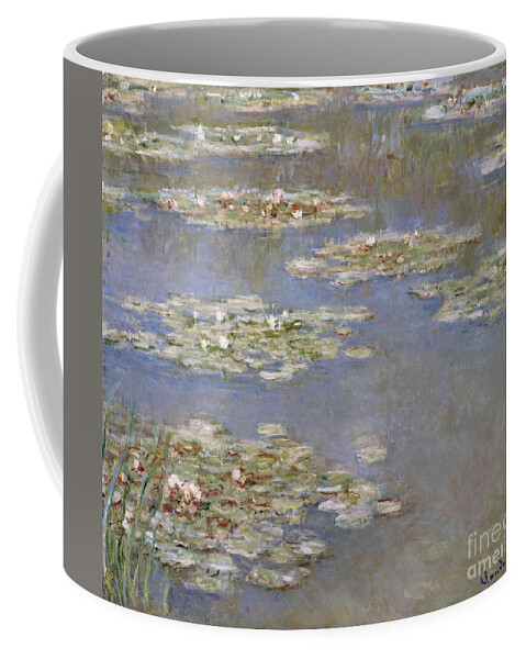 French Coffee Mug featuring the painting Nympheas by Claude Monet