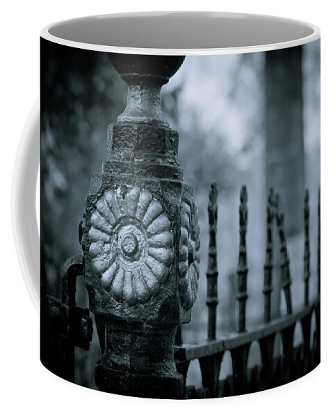 Cemetery Coffee Mug featuring the photograph Oakwood Cemetery by Linda Unger