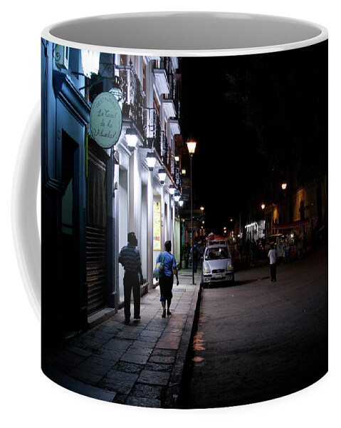 Mexico Coffee Mug featuring the photograph Oaxaca At Night by Lee Santa