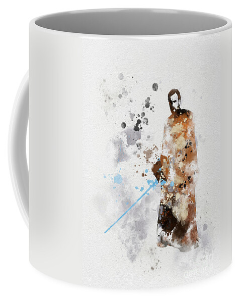 Obi Wan Kenobi Coffee Mug featuring the mixed media Obi-Wan Kenobi by My Inspiration