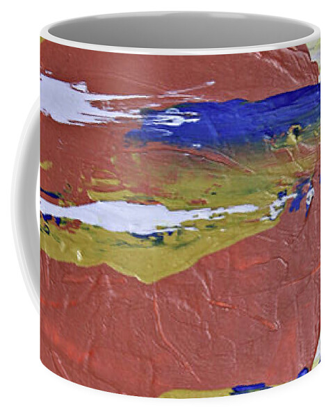 Orange Coffee Mug featuring the painting Obscure Orange Abstract by April Burton