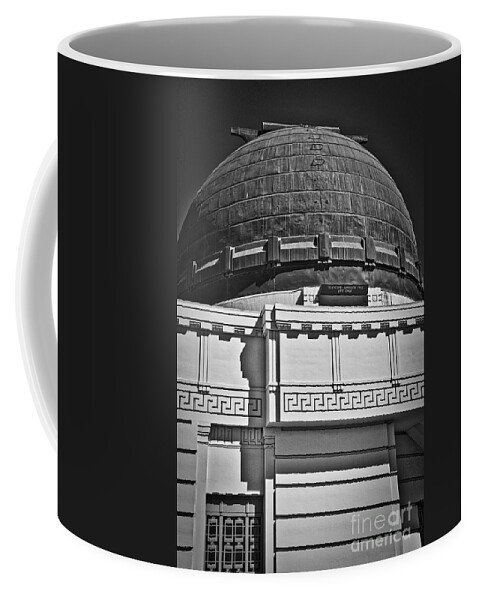 Griffith-park Coffee Mug featuring the photograph Observatory In Art Deco by Kirt Tisdale