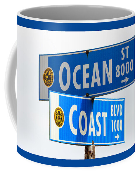 Ocean Coffee Mug featuring the photograph Ocean and Coast by Mark Harrington