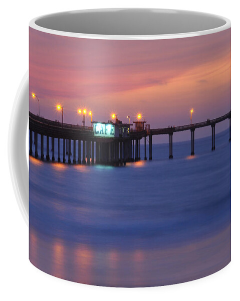 Ocean Beach Pier Coffee Mug featuring the photograph Ocean Beach Pier by Kelly Wade