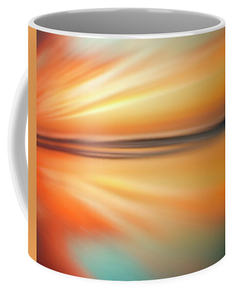 Ocean Coffee Mug featuring the photograph Ocean Beach Sunset Abstract by Gigi Ebert