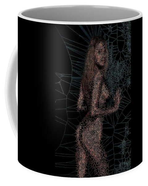 Vorotrans Coffee Mug featuring the digital art Ocean Sun by Stephane Poirier
