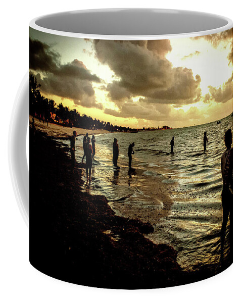 Landscape Coffee Mug featuring the photograph Ocean Thinker by Joe Shrader
