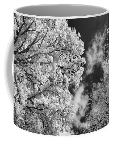 Infrared Coffee Mug featuring the photograph October Sky IR by Michael McGowan