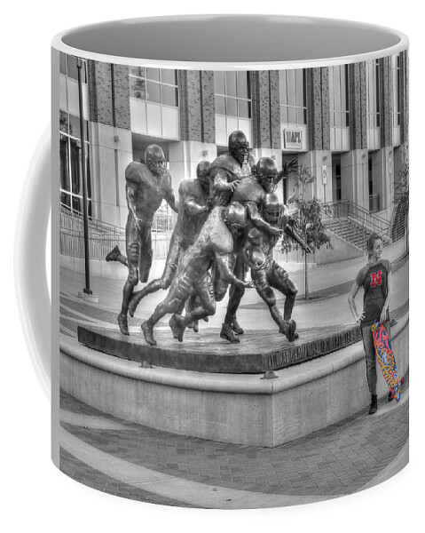 Skateboard Coffee Mug featuring the photograph Off Field Distraction by J Laughlin