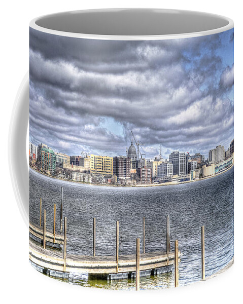Fall Coffee Mug featuring the photograph Off the Pier by Deborah Klubertanz