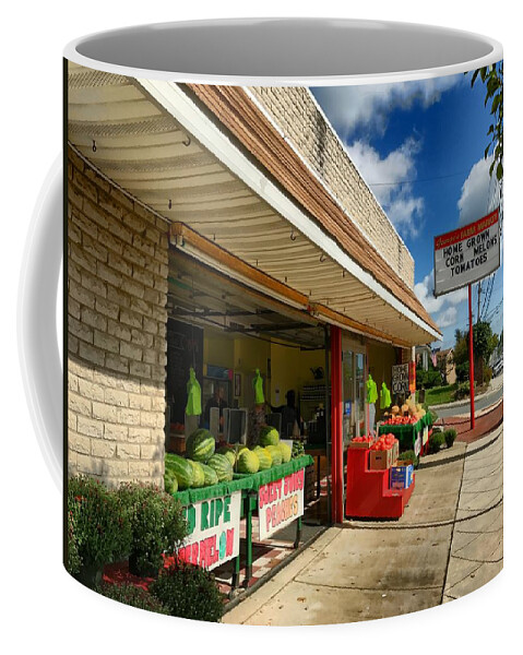 Market Coffee Mug featuring the photograph Off to the Market by Chris Montcalmo