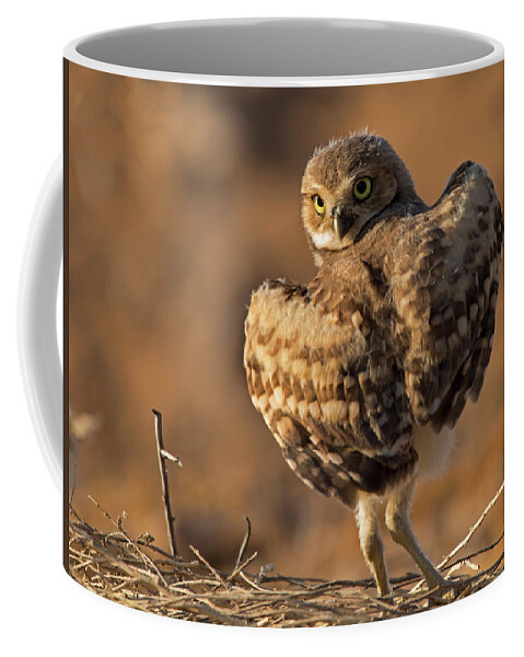 Burrowing Coffee Mug featuring the photograph Oh La-La by Sue Cullumber