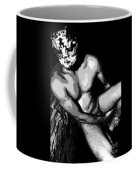 Seated Figure Coffee Mug featuring the photograph Oh Those Eyes by Robert D McBain