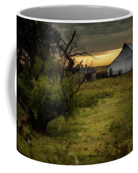 Hennessey Coffee Mug featuring the photograph Oklahoma Barnyard by Jonas Wingfield