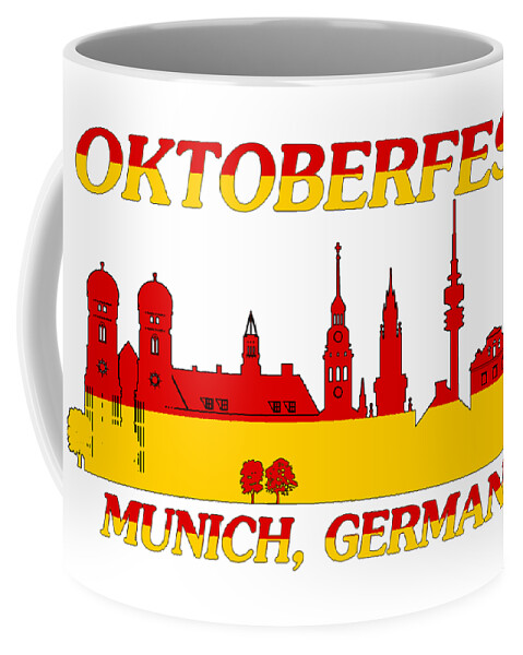 Oktoberfest Coffee Mug featuring the digital art Oktoberfest Munich Germany by David Millenheft
