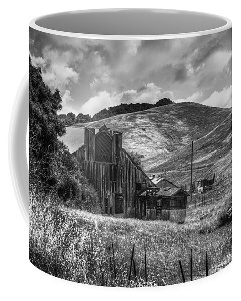 Gray Coffee Mug featuring the photograph Old Barn by Bruce Bottomley