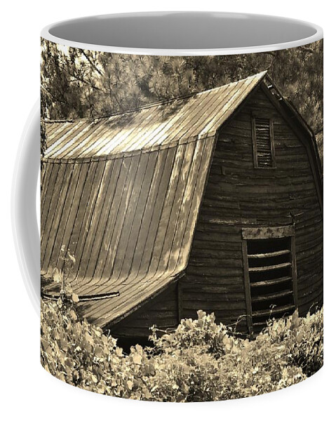 Barn Coffee Mug featuring the photograph Old Country Barn by Eileen Brymer
