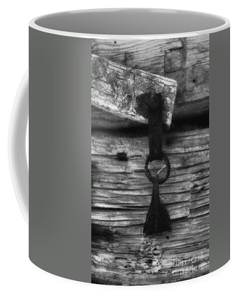 Doors Coffee Mug featuring the photograph Old Door Latch by Richard Rizzo